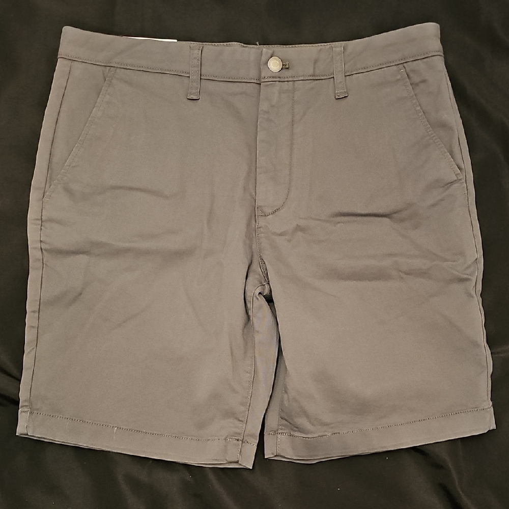 Classic Men's Charcoal Flat Front Shorts